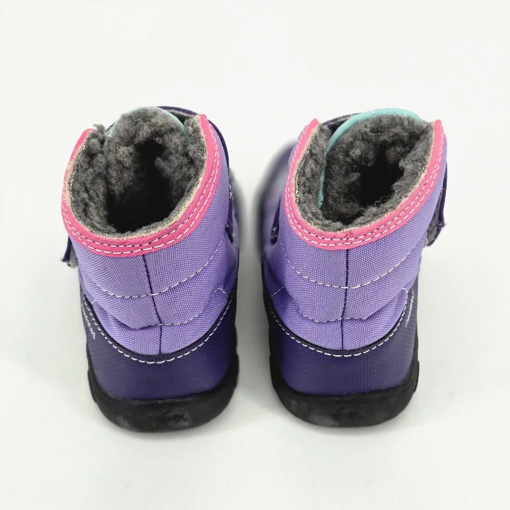 See Kai Run Blake Waterproof Insulated Purple Mint Winter Boots Kids Size 8 EUC